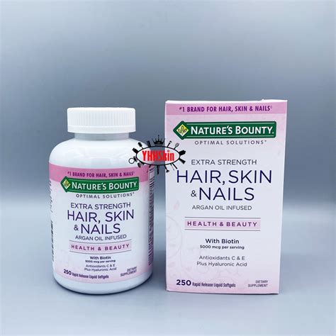 Nature S Bounty Hair Skin Nails With Biotin Mcg Shopee Thailand