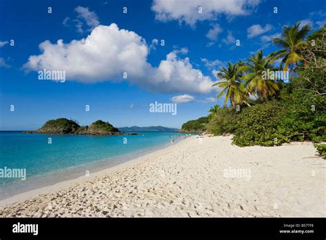 The World Famous Beach At Trunk Bay St John U S Virgin Islands