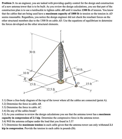 Solved Problem As An Engineer You Are Tasked With Chegg