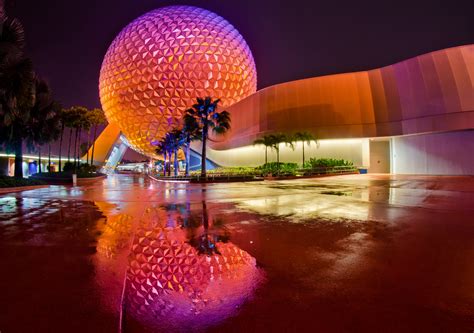 Spaceship Earth Post-Storm Photo - Disney Tourist Blog