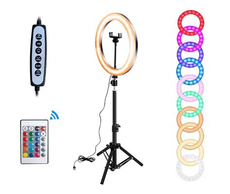 Pier Cieniowa Lampa Led Rgb Cct Do Selfie Makija U Statyw Dled