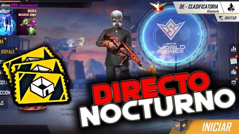 Nocturno Free Fire En Directo Pvp Salas Privadas Sorteos