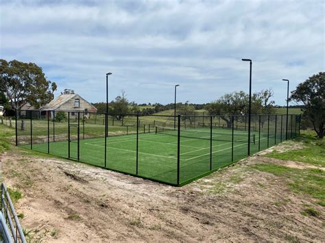 Tennis Court Fencing - Stratford, Country Victoria - Diamond Fence (Aust.)