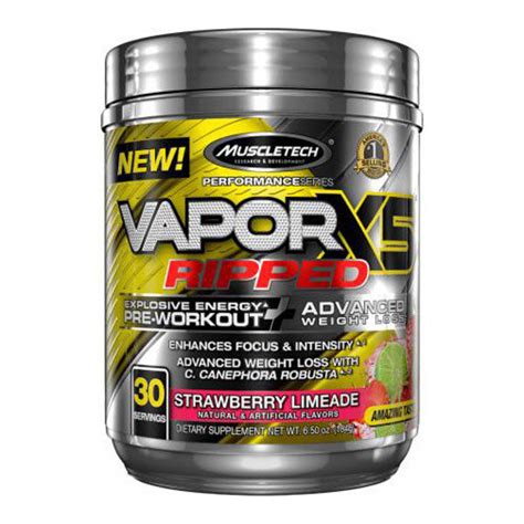 Outlet Muscletech Performance Series Vaporx Ripped Pre Workout