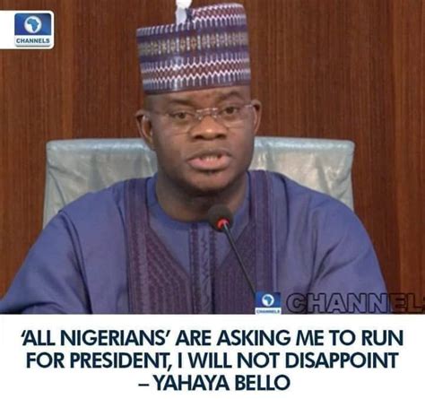 2023 Yahaya Bello Officially Declares To Run For President Politics