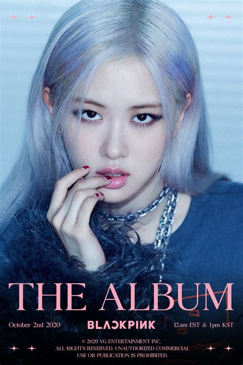 200925 BLACKPINK THE ALBUM ROSÉ TEASER POSTER 1 Black Pink For