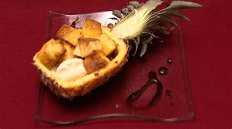 Gegrillte Ananas Mit Minzzucker Rezept Kochbar De