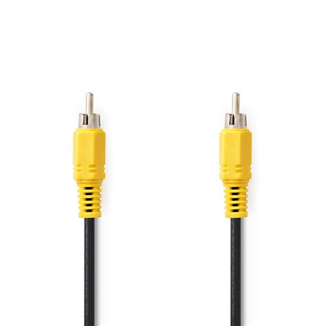 Composite Video Cable Rca Male Rca Male Nickel Plated 480p 100 M Round Pvc