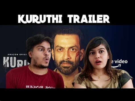 Kuruthi Official Trailer Prithviraj Sukumaran Roshan Mathew