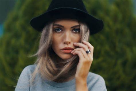 Women Model Blonde Hat Face Portrait Wallpapers HD Desktop And Mobile Backgrounds