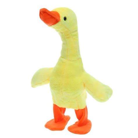 Peluche canard jaune peluche jouet drôle parler et marche animal