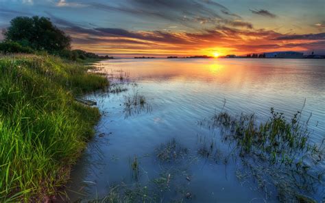 Пейзаж берег реки - 96 фото