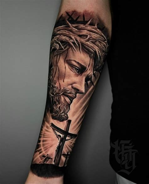 Jesus Tattoos On Arm