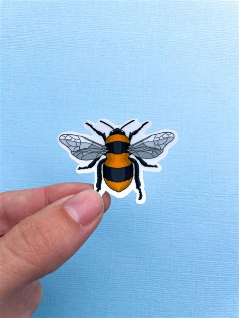 Mini Bumble Bee Sticker Cute Bee Sticker Save The Bees Etsy