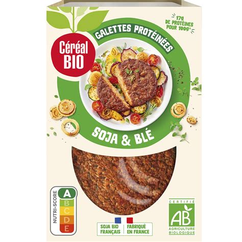 Steak Soja Et Bl Bio Cereal Bio Frais La Boite De G Prix Carrefour