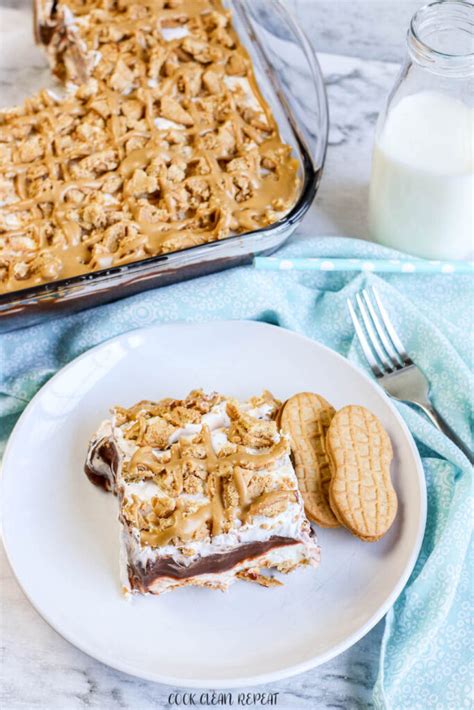 Easy No Bake Peanut Butter Dessert Cook Clean Repeat