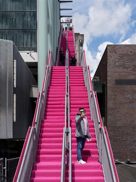 Mvrdvs 29 Meter Tall Pink Podium In Rotterdam Opens For The Summer