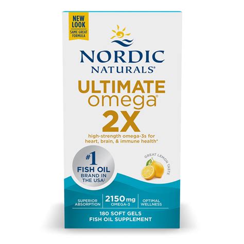 Nordic Naturals Ultimate Omega 2X 2150 Mg 180 Softgels Vitacost