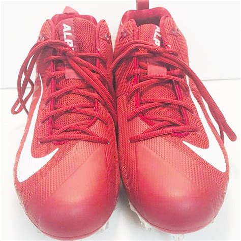 Nike NEW NIKE Mens Sz. 16 Red Football Lacrosse Cleats Shoes | Grailed