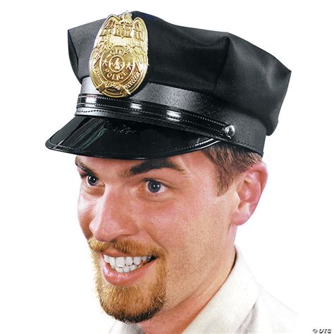 Black Police Hat