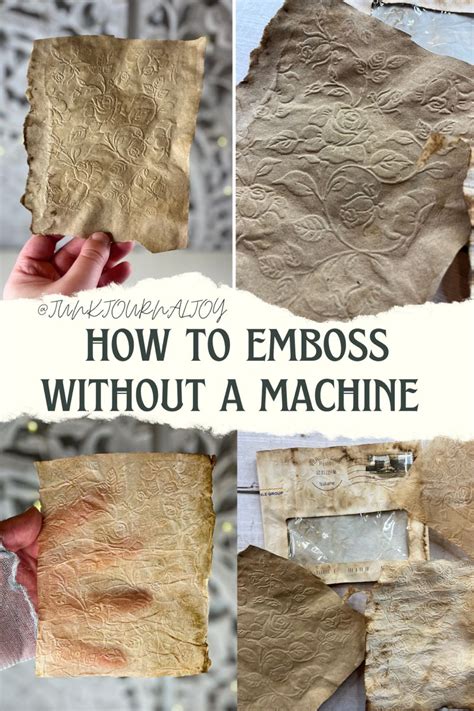 How To Emboss Without A Machine Various Type Of Papers