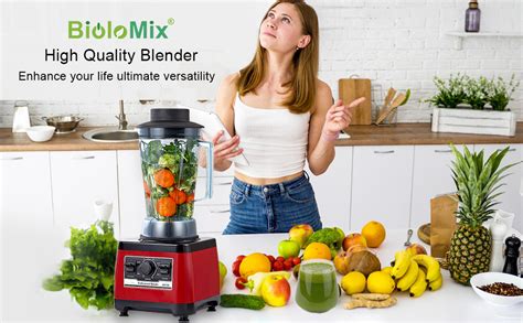 Amazon De Biolomix Standmixer W Smoothiemixer Selbstreinigungs