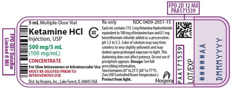 Ketamine Injection Fda Prescribing Information Side Effects And Uses