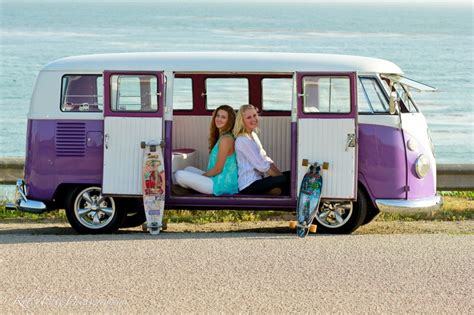 Photoshoot With A Classic Vw Bus Yesterday Cayucos Beach Longboard