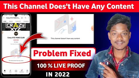 This Channel Doesn T Have Any Content Problem Solve 2022 Solved