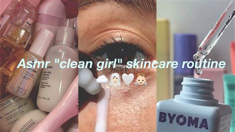 Asmr Clean Girl Skincare Routine ☁️🤍🫧👼🏻🧖🏻‍♀️ Youtube