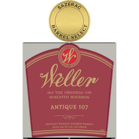 Buy W.L. Weller Antique 107 Sazerac Barrel Select Online - Notable ...