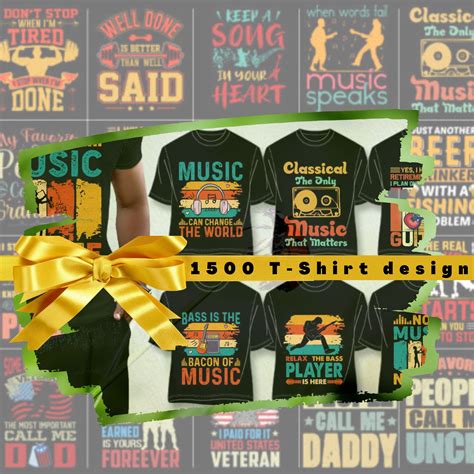 1500 Editable T Shirt Design Bundle Canva Print On Demand Etsy