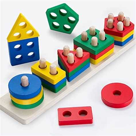 Jouets Formes Trier Et Empiler Jeu De Tri Couleurs Et Formes Puzzle