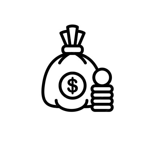 Premium Vector Economy Money Bag Sign Symbol Vector