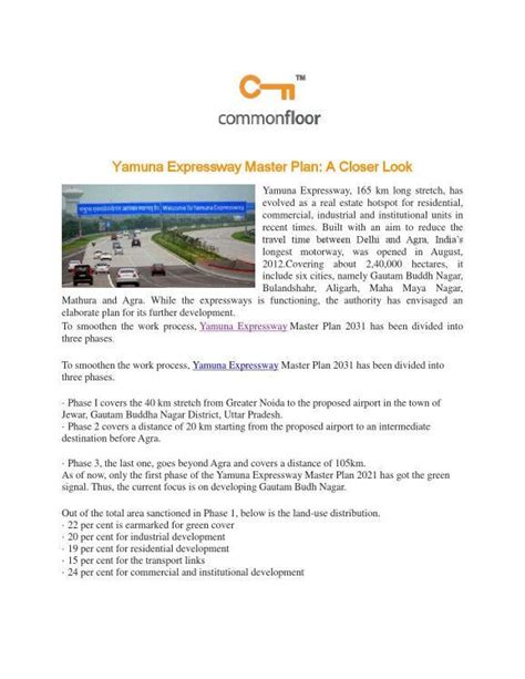 Layout Plan Of Sector Yamuna Expressway From Yamuna Expressway