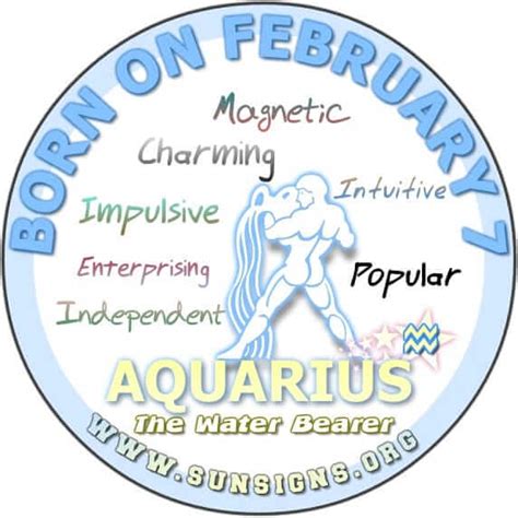 February 7 - Aquarius Birthday Horoscope Personality & Meanings | Sun Signs