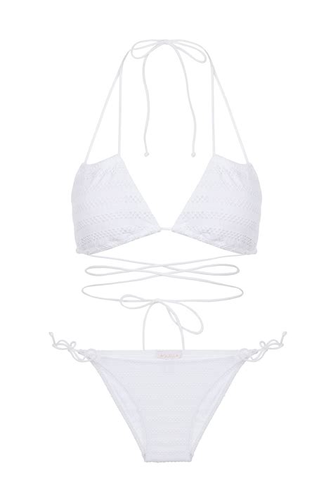 Aquella Üçgen Beyaz File Bikini Takım Fiyatı Yorumları