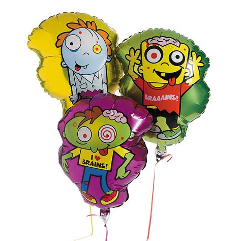 Oriental Trading Mylar Balloons Zombie Birthday Halloween Outdoor