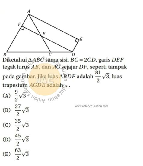 Bank Soal Bangun Datar Simak Ui Matematika Dasar Anlon Education