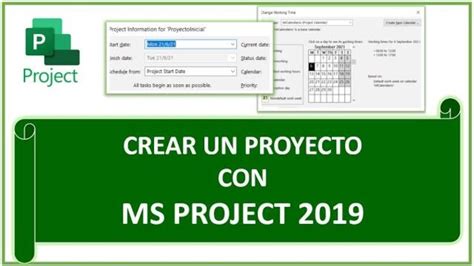 Tutorial Microsoft Project Parte Crear Una Proyecto Youtube