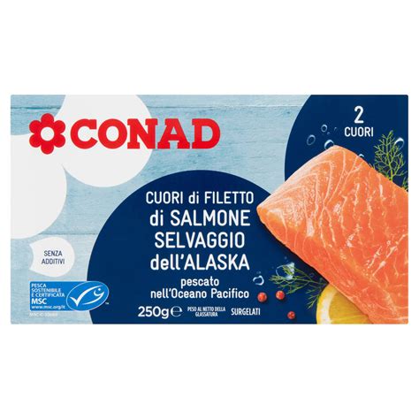 Salmone Selvaggio Dell Alaska Surgelato 250 G Conad