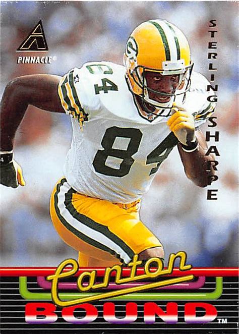 Sterling Sharpe Football Card Green Bay Packers 1994 Pinnacle Canton