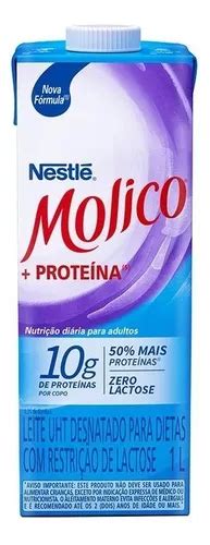 Kit 12 Caixas De Leite Desnatado Zero Lactose 1 Litro Molico MercadoLivre