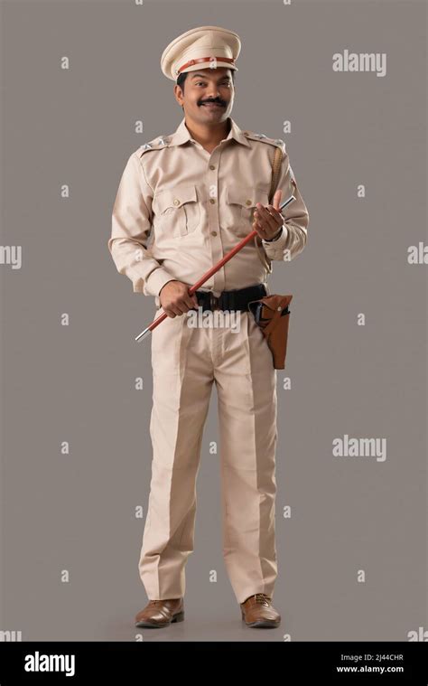 Indian Police With Gun Full View Hi Res Stock Photography And Images