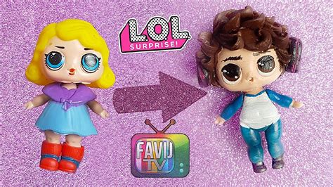 La Fake Lol Surprise Diventa Favij 🎮 Tutorial Diy Custom Doll Youtube