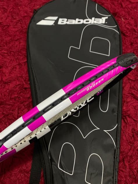 Babolat Drive Z lite black pink tennis racket, Sports Equipment, Sports ...