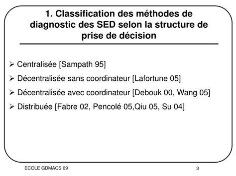 PPT Diagnostic décentralisé des Systèmes à Evénements Discrets