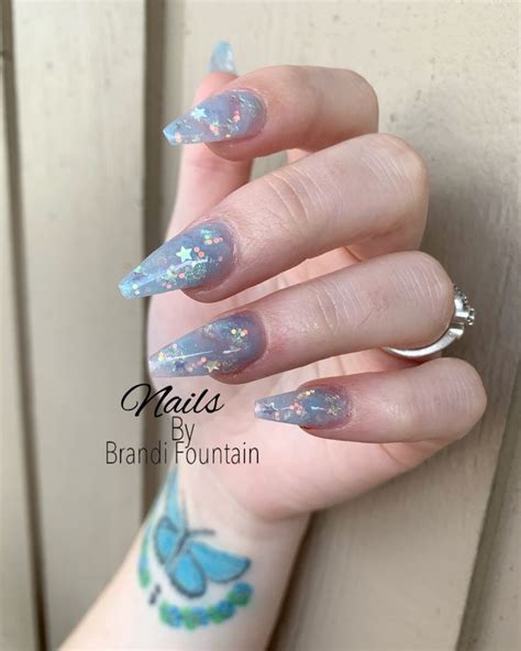 Pin By Brandi Fountain Nails On Nails Blue Nails Star Nails Nails