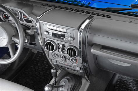 Rugged Ridge Center Dash Accents For 07 10 Jeep Wrangler Jk Quadratec