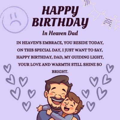 Happy Birthday In Heaven Dad Poem